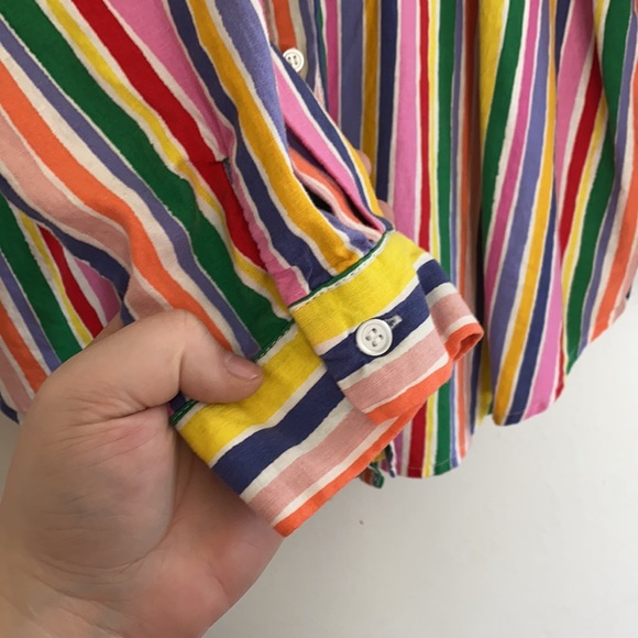 Rainbow Button Down - Picture 5 of 6